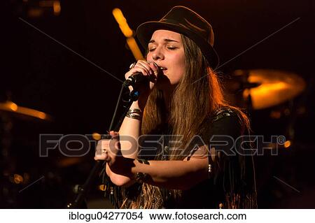 Picture - Swiss singer and songwriter Ishantu live at the Schüür Lucerne, Switzerland, Europe. Fotosearch