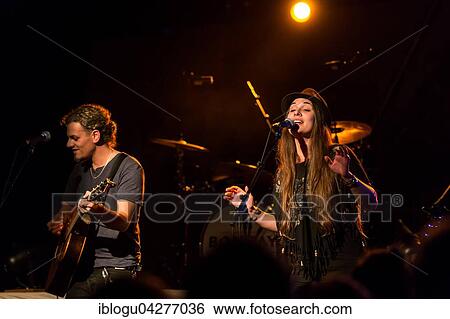 Stock Photograph - Swiss singer and songwriter Ishantu live at the Schüür Lucerne, Switzerland, Europe. Fotosearch