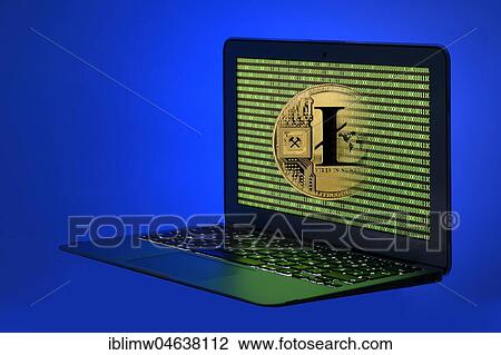 Symbol image cryptocurrency, digital currency, gold physical coin Litecoin laptop with digital binary code View Large Photo Image Stock Image - Symbol image cryptocurrency, digital currency, gold physical coin Litecoin laptop with digital binary code. Fotosearch