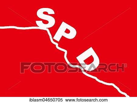 Stock Photography - Symbol picture, Social Democratic Party SPD is in free fall, Germany, Europe. Fotosearch