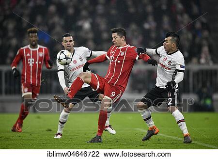 Tackling, action Robert Lewandowski of FC Bayern Munich against Gary Medel of Besiktas Istanbul on the right, behind Pepe and Kingsley Coman of FC Bayern Munich, Allianz Arena, Munich, Bavaria, Germany, Europe View Large Photo Image Stock Image - Tackling, action Robert Lewandowski of FC Bayern Munich against Gary Medel of Besiktas Istanbul on the right, behind Pepe and Kingsley Coman of FC Bayern Munich, Allianz Arena, Munich, Bavaria, Germany, Europe. Fotosearch