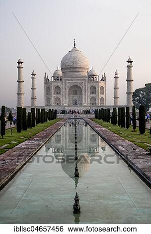 Taj Mahal, Agra, India, Asia View Large Photo Image Stock Photograph - Taj Mahal, Agra, India, Asia. Fotosearch