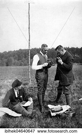 Stock Photo - Technology, history, radio equipment, ca. 1930s, exact location unknown, Germany, Europe. Fotosearch