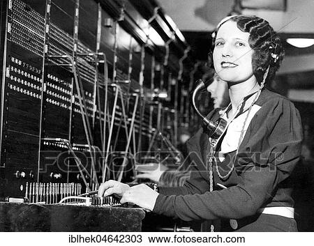Telephone operator, 1920s, Germany, Europe View Large Photo Image Stock Image - Telephone operator, 1920s, Germany, Europe. Fotosearch