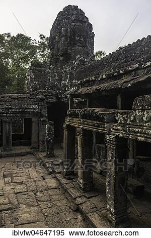 Temple ruin, Bayon Temple, Angkor Thom Complex, Angkor Archaeological Park, Siem Reap Province, Cambodia, Asia View Large Photo Image Stock Photography - Temple ruin, Bayon Temple, Angkor Thom Complex, Angkor Archaeological Park, Siem Reap Province, Cambodia, Asia. Fotosearch