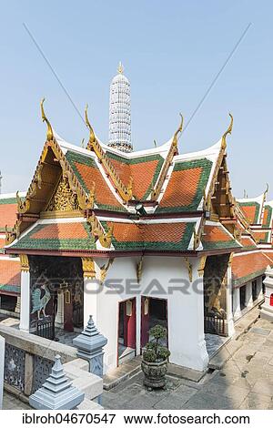 Temple, Wat Phra Kaeo, Bangkok, Thailand, Asia View Large Photo Image Stock Photo - Temple, Wat Phra Kaeo, Bangkok, Thailand, Asia. Fotosearch