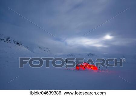 Tent by full moon in the snow, Kungsleden or king's trail, Province of Lapland, Sweden, Scandinavia, Europe View Large Photo Image Stock Photograph - Tent by full moon in the snow, Kungsleden or king's trail, Province of Lapland, Sweden, Scandinavia, Europe. Fotosearch