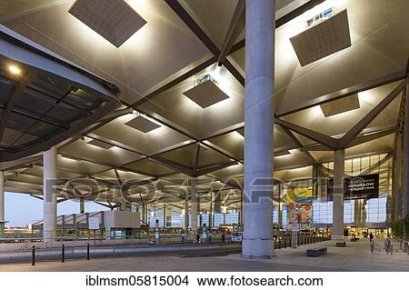 Terminal 3 of Malaga Airport (AGP) in Spain in the evening, Malaga, Spain, Europe View Large Photo Image Picture - Terminal 3 of Malaga Airport (AGP) in Spain in the evening, Malaga, Spain, Europe. Fotosearch