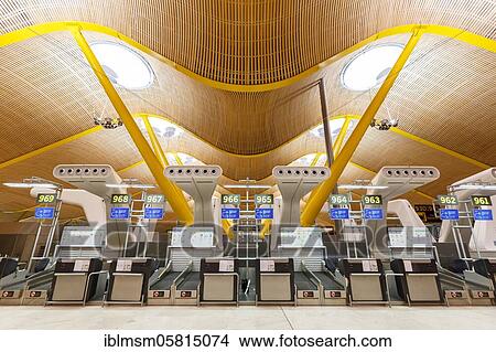Terminal 4 of Madrid Barajas International Airport (MAD), Madrid, Spain, Europe View Large Photo Image Picture - Terminal 4 of Madrid Barajas International Airport (MAD), Madrid, Spain, Europe. Fotosearch