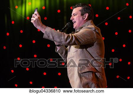 Stock Image - The Austrian pop singer and accordion player Marc Pircher live at the 16th Schlager Nacht in Lucerne, Switzerland, Europe. Fotosearch
