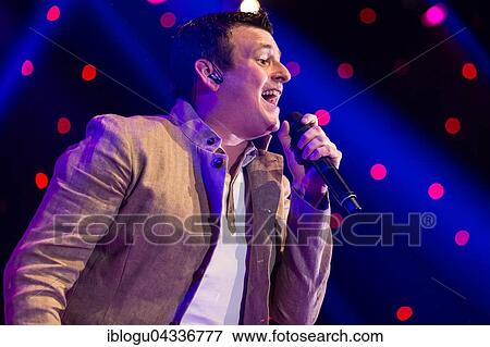 Stock Photo - The Austrian pop singer and accordion player Marc Pircher live at the 16th Schlager Nacht in Lucerne, Switzerland, Europe. Fotosearch