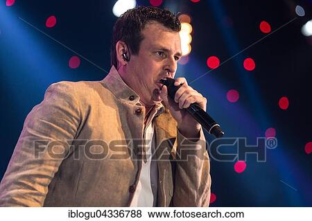 Stock Photo - The Austrian pop singer and accordion player Marc Pircher live at the 16th Schlager Nacht in Lucerne, Switzerland, Europe. Fotosearch
