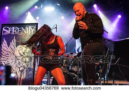 The Austrian Symphonic-Metal-Band Serenity with singer Georg Neuhauser and singer Natascha Koch live in the Schüür Lucerne, Switzerland, Europe View Large Photo Image Stock Photo - The Austrian Symphonic-Metal-Band Serenity with singer Georg Neuhauser and singer Natascha Koch live in the Schüür Lucerne, Switzerland, Europe. Fotosearch