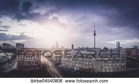 The Berlin skyline with TV tower at the Jannowitzbrücke, Berlin, Germany, Europe View Large Photo Image Stock Photograph - The Berlin skyline with TV tower at the Jannowitzbrücke, Berlin, Germany, Europe. Fotosearch