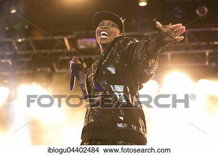 Picture - The British band Skunk Anansie with singer Deborah Anne Dyer alias Skin live at the 26th Heitere Open Air in Zofingen, Aargau, Switzerland, Europe. Fotosearch