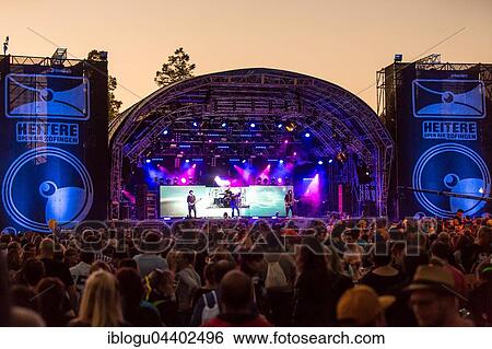 Stock Photograph - The British band Skunk Anansie with singer Deborah Anne Dyer alias Skin live at the 26th Heitere Open Air in Zofingen, Aargau, Switzerland, Europe. Fotosearch