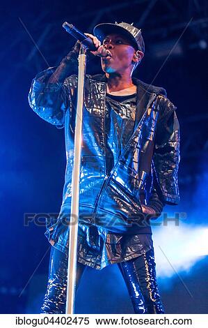 Stock Photography - The British band Skunk Anansie with singer Deborah Anne Dyer alias Skin live at the 26th Heitere Open Air in Zofingen, Aargau, Switzerland, Europe. Fotosearch