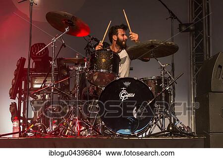 The British bluesrock band The Temperance Movement live at the Blue Balls Festival Lucerne, Switzerland Phil Campbell, vocals Paul Sayer, guitar Nick Fyffe, bass Damon Wilson, drums View Large Photo Image Picture - The British bluesrock band The Temperance Movement live at the Blue Balls Festival Lucerne, Switzerland Phil Campbell, vocals Paul Sayer, guitar Nick Fyffe, bass Damon Wilson, drums. Fotosearch
