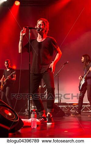 Stock Photo - The British bluesrock band The Temperance Movement live at the Blue Balls Festival Lucerne, Switzerland Phil Campbell, vocals Paul Sayer, guitar Nick Fyffe, bass Damon Wilson, drums. Fotosearch