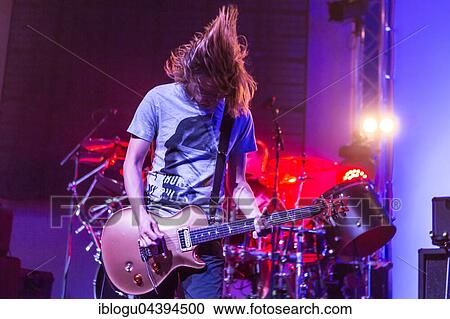 Stock Image - The British musician Steven Wilson live at the Blue Balls Festival Lucerne, Switzerland, Europe. Fotosearch