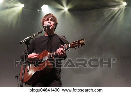 Stock Image - The British singer and songwriter Jake Bugg live at the 25th Blue Balls Festival in Lucerne, Switzerland, Europe. Fotosearch