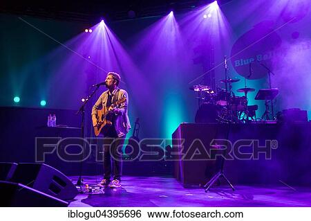 Stock Photograph - The British singer and songwriter Jamie Lawson live at the Blue Balls Festival Lucerne, Switzerland, Europe. Fotosearch