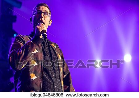 Stock Photograph - The British singer and songwriter Jamie Lidell live at the 25th Blue Balls Festival in Lucerne, Switzerland, Europe. Fotosearch