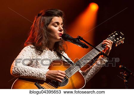 Stock Image - The British singer and songwriter Katie Melua live at the Blue Balls Festival Lucerne, Switzerland, Europe. Fotosearch