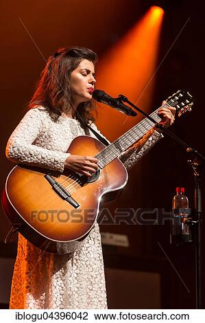 Stock Image - The British singer and songwriter Katie Melua live at the Blue Balls Festival Lucerne, Switzerland, Europe. Fotosearch