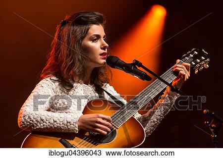 Stock Image - The British singer and songwriter Katie Melua live at the Blue Balls Festival Lucerne, Switzerland, Europe. Fotosearch