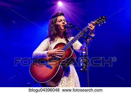 Stock Photo - The British singer and songwriter Katie Melua live at the Blue Balls Festival Lucerne, Switzerland, Europe. Fotosearch