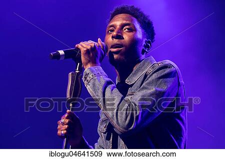 Stock Photo - The British singer and songwriter Samm Henshaw live at the 25th Blue Balls Festival in Lucerne, Switzerland, Europe. Fotosearch