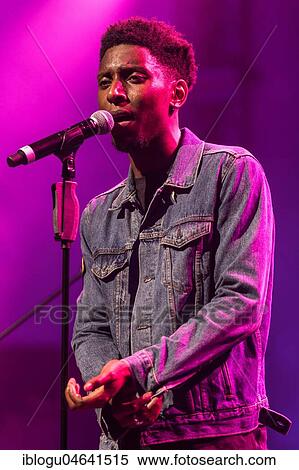 Stock Photography - The British singer and songwriter Samm Henshaw live at the 25th Blue Balls Festival in Lucerne, Switzerland, Europe. Fotosearch