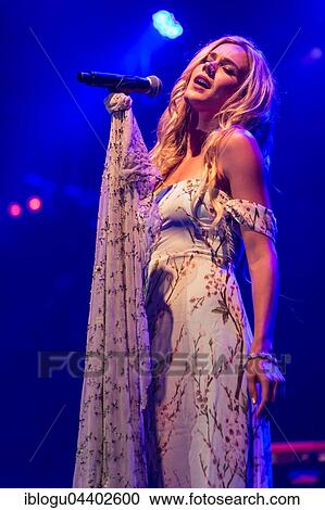 Stock Image - The British soul singer and actress Joss Stone live at the 26th Heitere Open Air in Zofingen, Aargau, Switzerland, Europe. Fotosearch