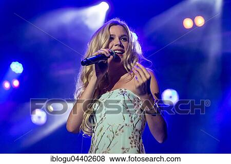 Stock Photo - The British soul singer and actress Joss Stone live at the 26th Heitere Open Air in Zofingen, Aargau, Switzerland, Europe. Fotosearch