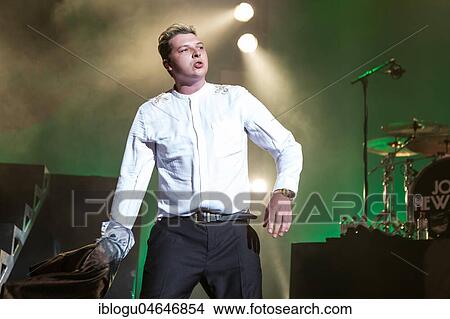 Picture - The British soul singer John Newman live at the 25th Blue Balls Festival in Lucerne, Switzerland, Europe. Fotosearch