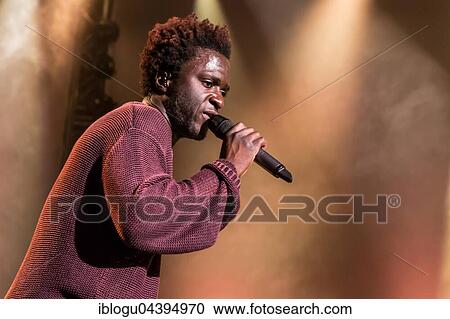 Stock Image - The British soul singer Kwabs live at the Blue Balls Festival Lucerne, Switzerland, Europe. Fotosearch