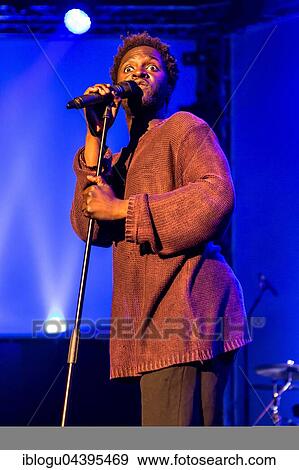 Stock Photo - The British soul singer Kwabs live at the Blue Balls Festival Lucerne, Switzerland, Europe. Fotosearch