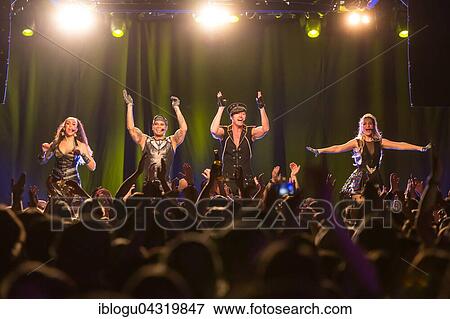 Stock Photo - The Dutch Eurodance-Band Vengaboys live in the Schüür Lucerne, Switzerland, Europe. Fotosearch