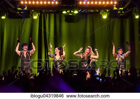 Stock Photograph - The Dutch Eurodance-Band Vengaboys live in the Schüür Lucerne, Switzerland, Europe. Fotosearch
