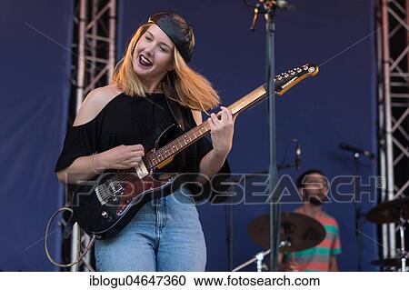 The German band Gurr with singer Andreya Casablanca and guitarist Laura Le Jenkins live at the 25th Blue Balls Festival in Lucerne, Switzerland, Europe View Large Photo Image Stock Image - The German band Gurr with singer Andreya Casablanca and guitarist Laura Le Jenkins live at the 25th Blue Balls Festival in Lucerne, Switzerland, Europe. Fotosearch