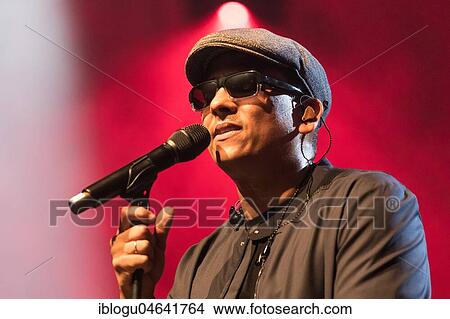 Picture - The German soul and R&B singer Xavier Naidoo live at the 25th Blue Balls Festival in Lucerne, Switzerland, Europe. Fotosearch
