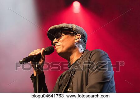 Stock Image - The German soul and R&B singer Xavier Naidoo live at the 25th Blue Balls Festival in Lucerne, Switzerland, Europe. Fotosearch