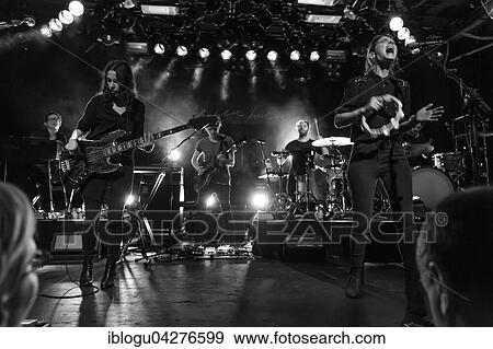 Stock Photo - The German, Swiss Popduo Boy with the Zurich singer Valeska Steiner and the Hamburg musician Sonja Glass, live at Schüür Luzern, Switzerland, Europe. Fotosearch