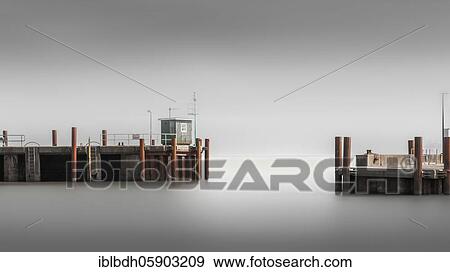 Stock Photo - The harbour entrance of List, Sylt, North Frisian Island, Schleswig-Holstein, Germany, Europe. Fotosearch