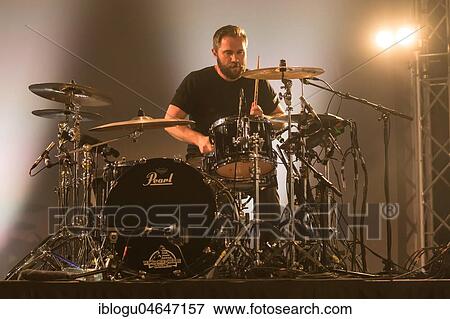 Stock Photo - The Irish alternative rock band Walking on Cars live at the 25th Blue Balls Festival in Lucerne, Switzerland Patrick Sheehy, vocals Sorcha Durham, piano, backing vocals Dan Devane, guitar, background vocals Paul Flannery, bass, backgroundgesa. Fotosearch