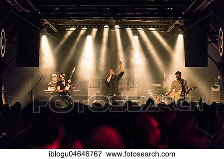 Stock Photo - The Swiss band Dada Ante Portas live in the Schüür Lucerne, Switzerland, Europe. Fotosearch