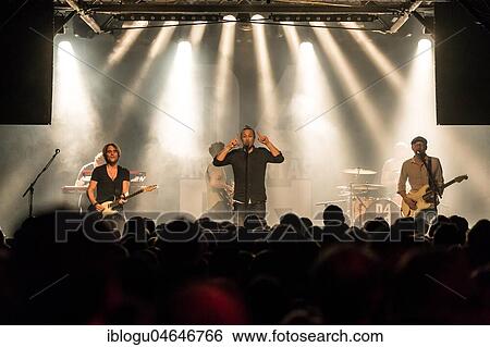 Stock Photograph - The Swiss band Dada Ante Portas live in the Schüür Lucerne, Switzerland, Europe. Fotosearch