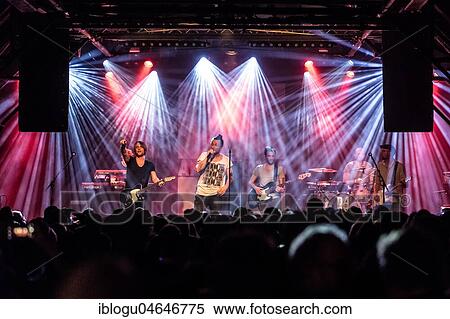 Stock Photography - The Swiss band Dada Ante Portas live in the Schüür Lucerne, Switzerland, Europe. Fotosearch