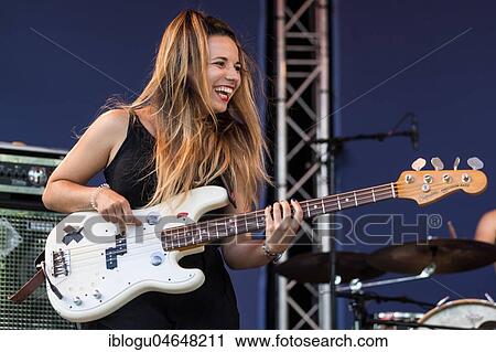 The Swiss band Mama Jefferson with singer Vanja Vukelic, guitarist Silvan Gerhard and drummer Mattia Ferrari, live at the 25th Blue Balls Festival in Lucerne, Switzerland, Europe View Large Photo Image Stock Image - The Swiss band Mama Jefferson with singer Vanja Vukelic, guitarist Silvan Gerhard and drummer Mattia Ferrari, live at the 25th Blue Balls Festival in Lucerne, Switzerland, Europe. Fotosearch